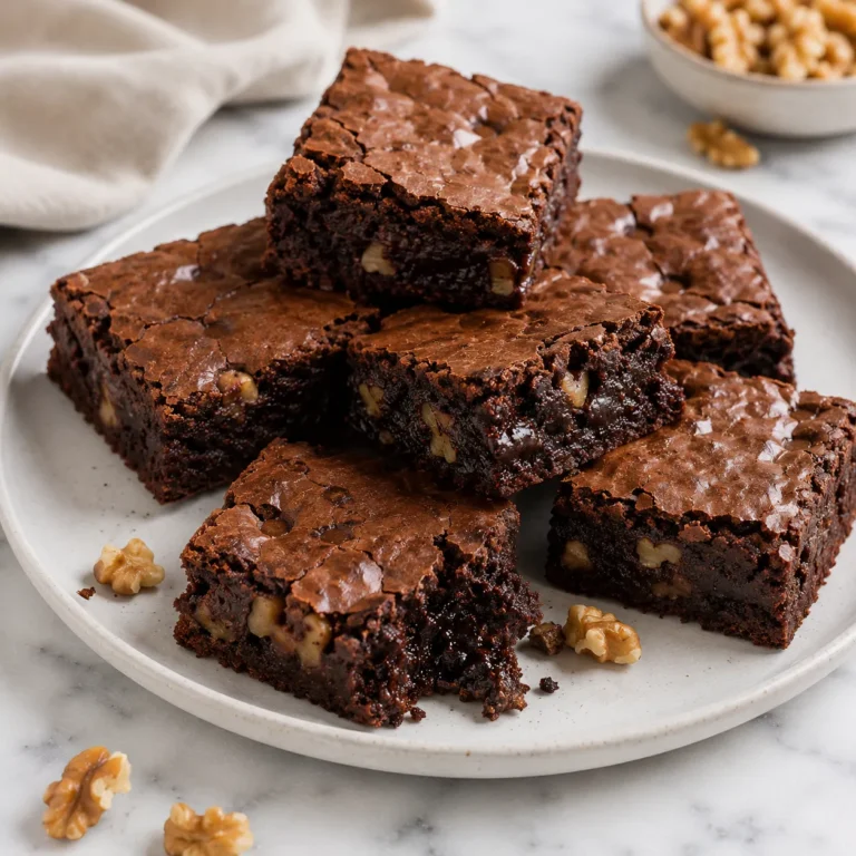 Fudgy Walnut Brownie Recipe for Rich Nutty Chocolate 7 Walnut Brownie Recipe