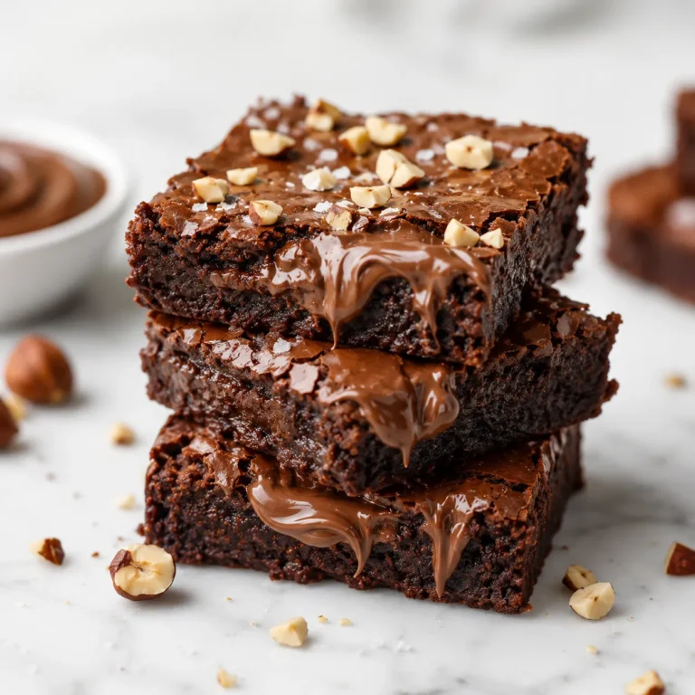 Fudgy Nutella Brownie Recipe for Rich Chocolate Hazelnut Flavor 6 Nutella Brownie Recipe