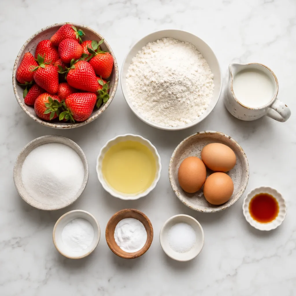 Soft Strawberry Muffin Recipe for Sweet Fruity Baking 1 ingredients 124
