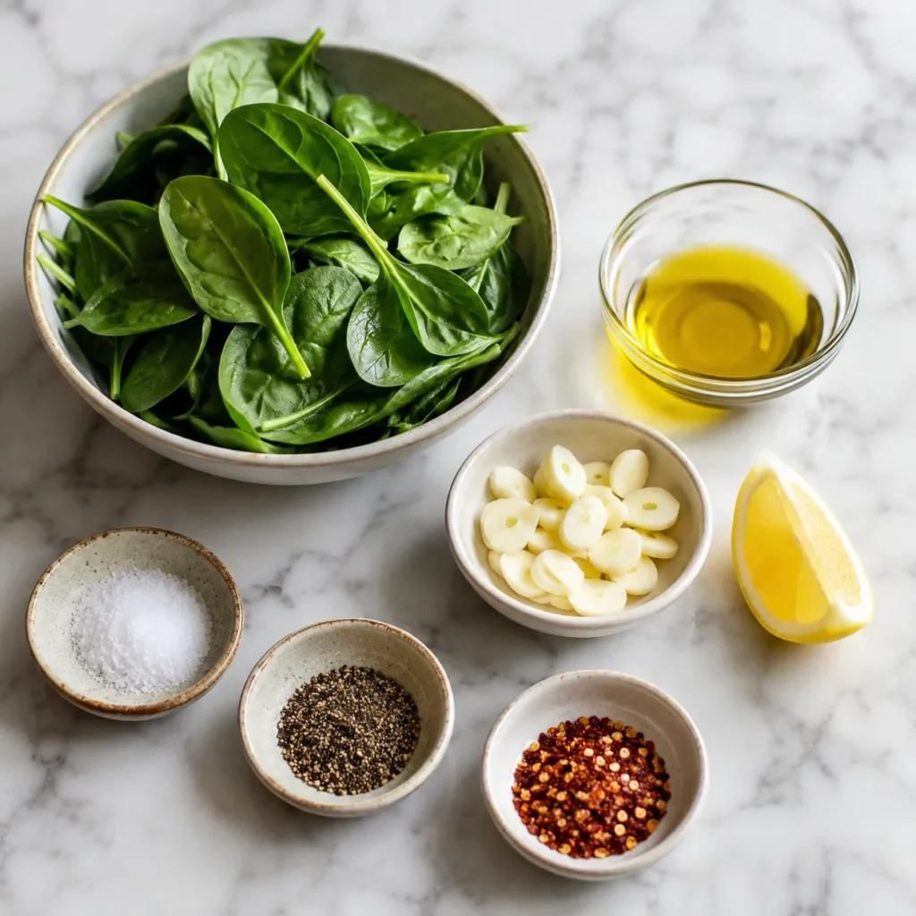 Garlic Sauteed Spinach Recipe for Quick Healthy Sides 1 ingredients 144