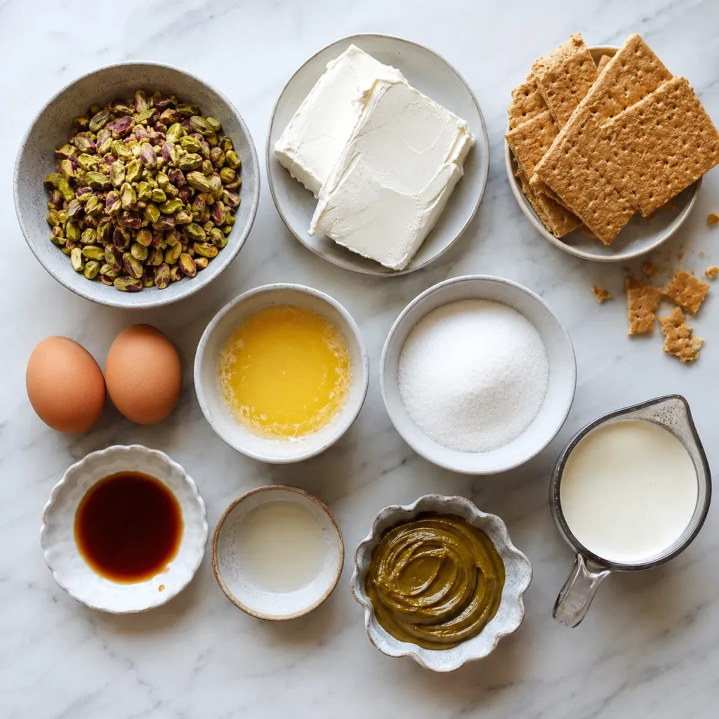 Creamy Pistachio Cheesecake Recipe for Rich Nutty Flavor 1 ingredients 146