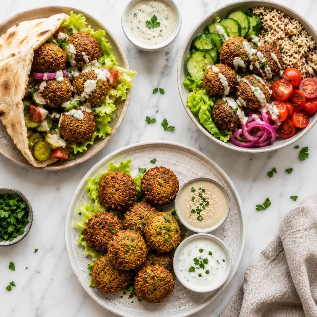 Crispy Air Fryer Falafel Recipe for Golden Plant Based Bites 3 serving 58