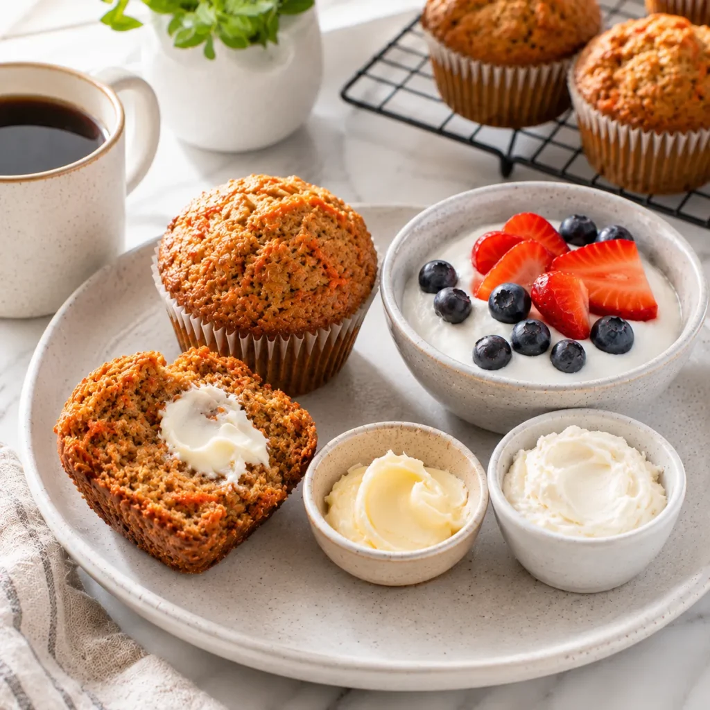 Moist Carrot Muffin Recipe for Light Spiced Breakfast Treats 3 servings 11