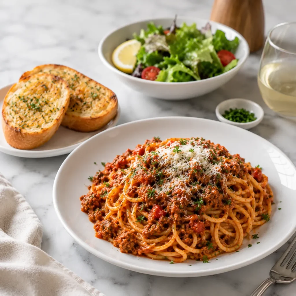 Rich Spaghetti Bolognese Recipe for Classic Italian Dinner 3 servings 29
