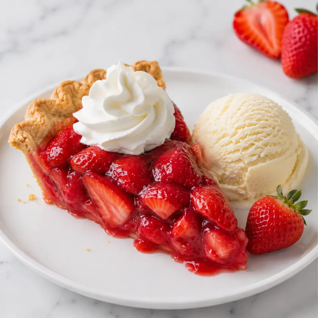 Juicy Strawberry Pie Recipe for Fresh Fruity Dessert 3 servings 34