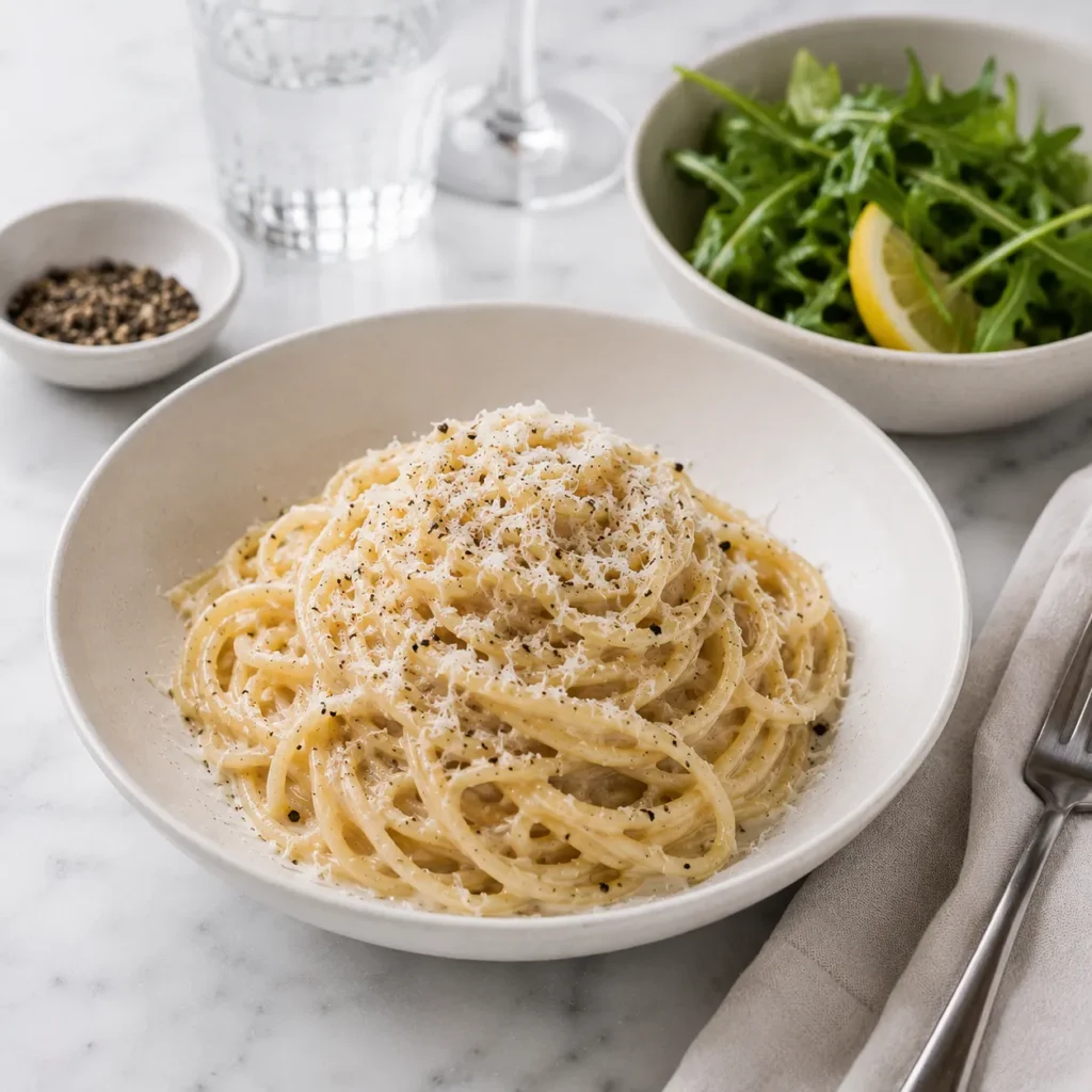 Classic Cacio e Pepe Recipe for Authentic Italian Pasta 3 servings 45