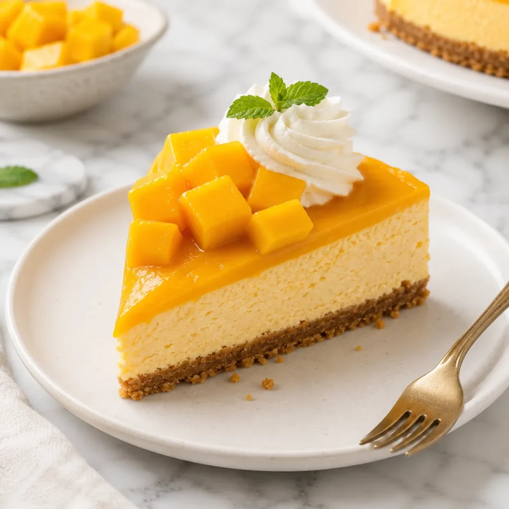 Creamy Mango Cheesecake Recipe for Smooth Tropical Dessert 3 servings 50