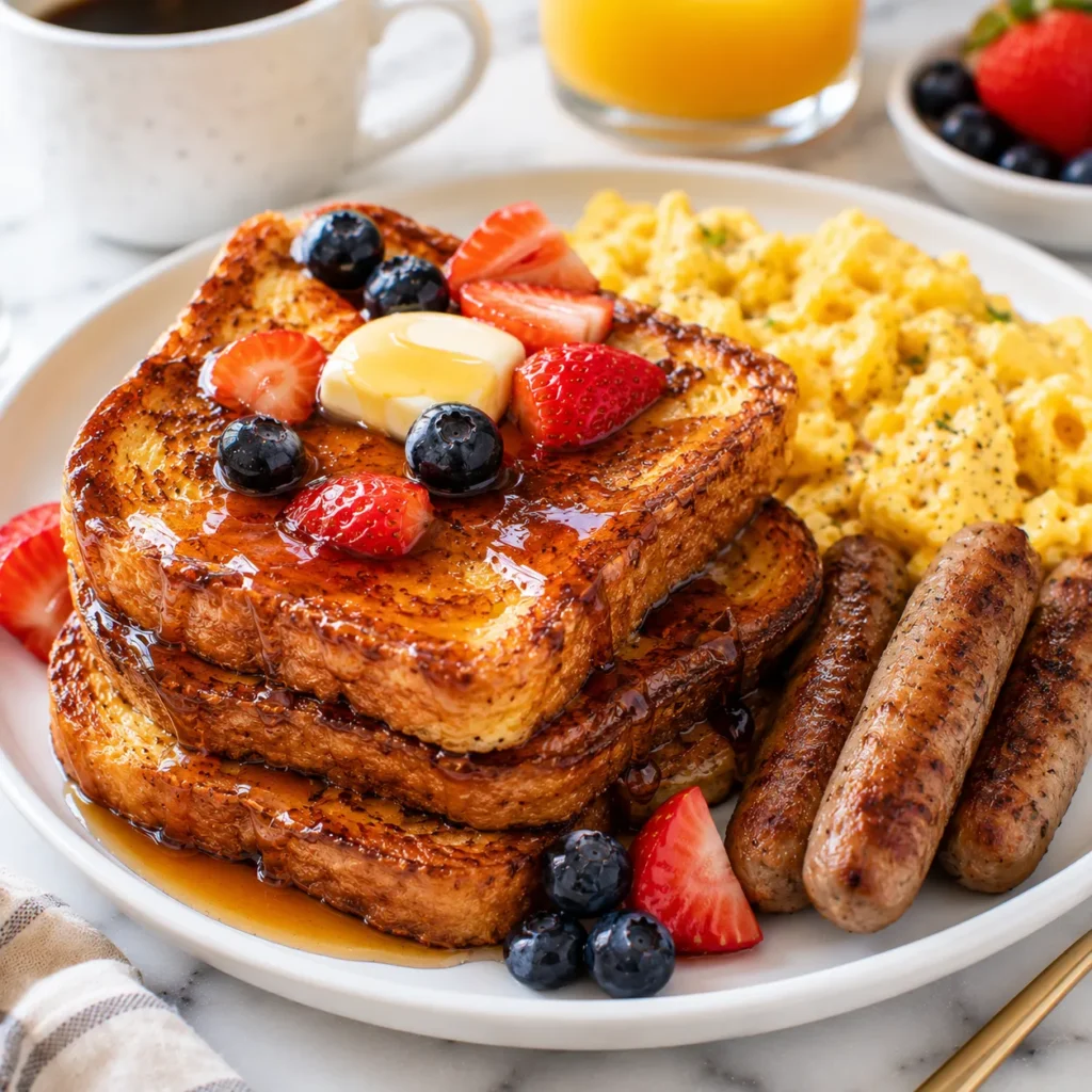 Golden French Toast Recipe for Sweet Morning Breakfast 3 servings 9