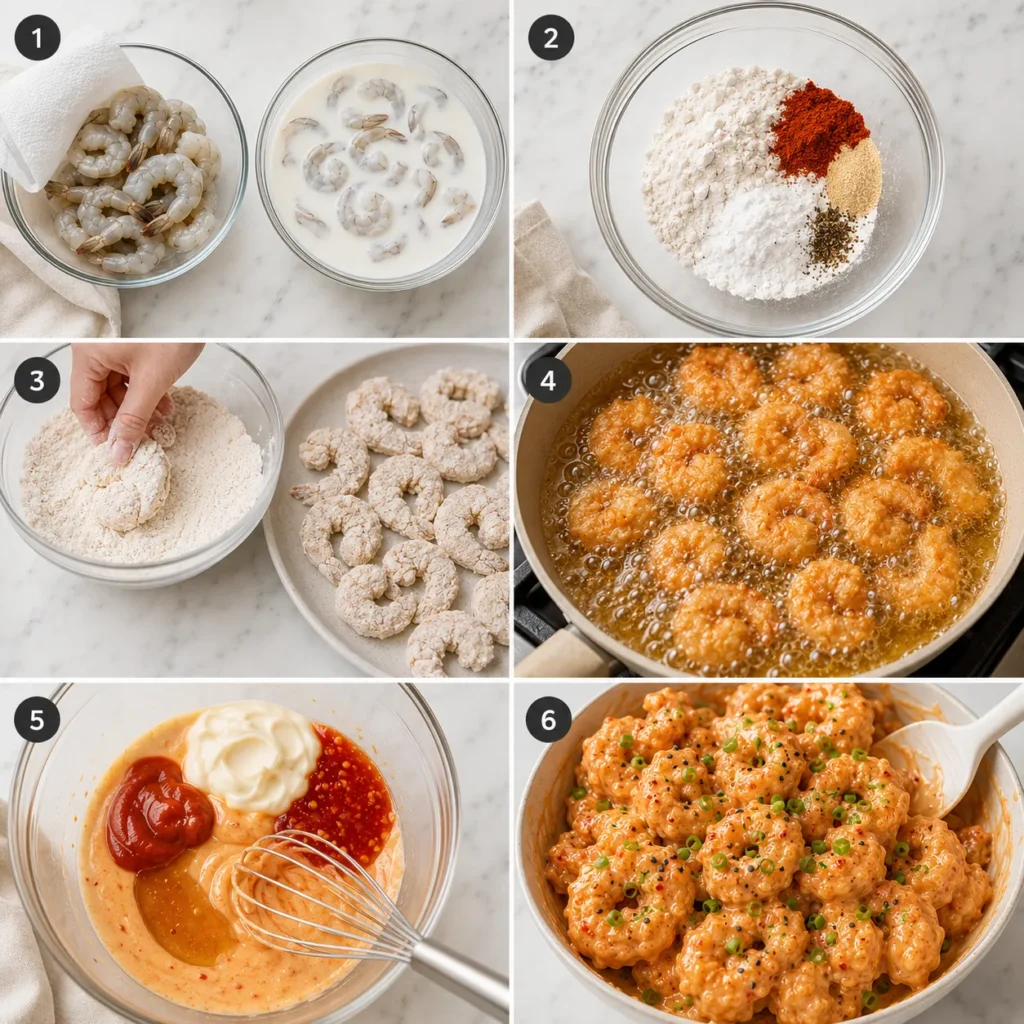 Crispy Bang Bang Shrimp Recipe for Sweet Spicy Seafood Bites 2 step 103