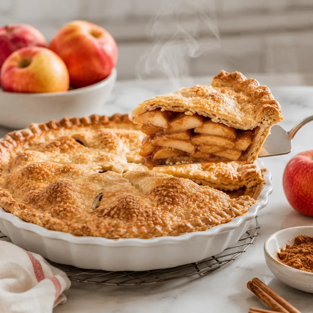 Classic Apple Pie Recipe for Warm Cinnamon Dessert 2 step 42