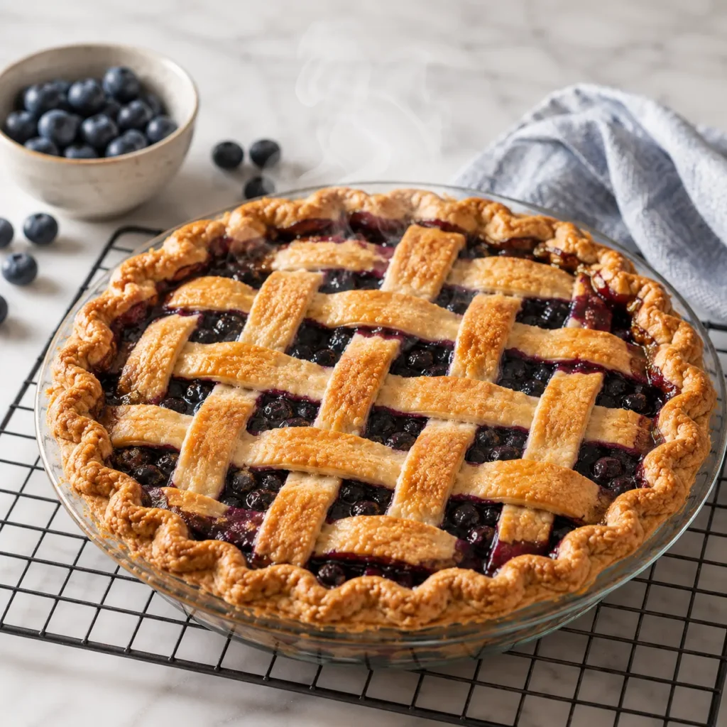 Juicy Blueberry Pie Recipe for Classic Fruity Dessert 2 step 59