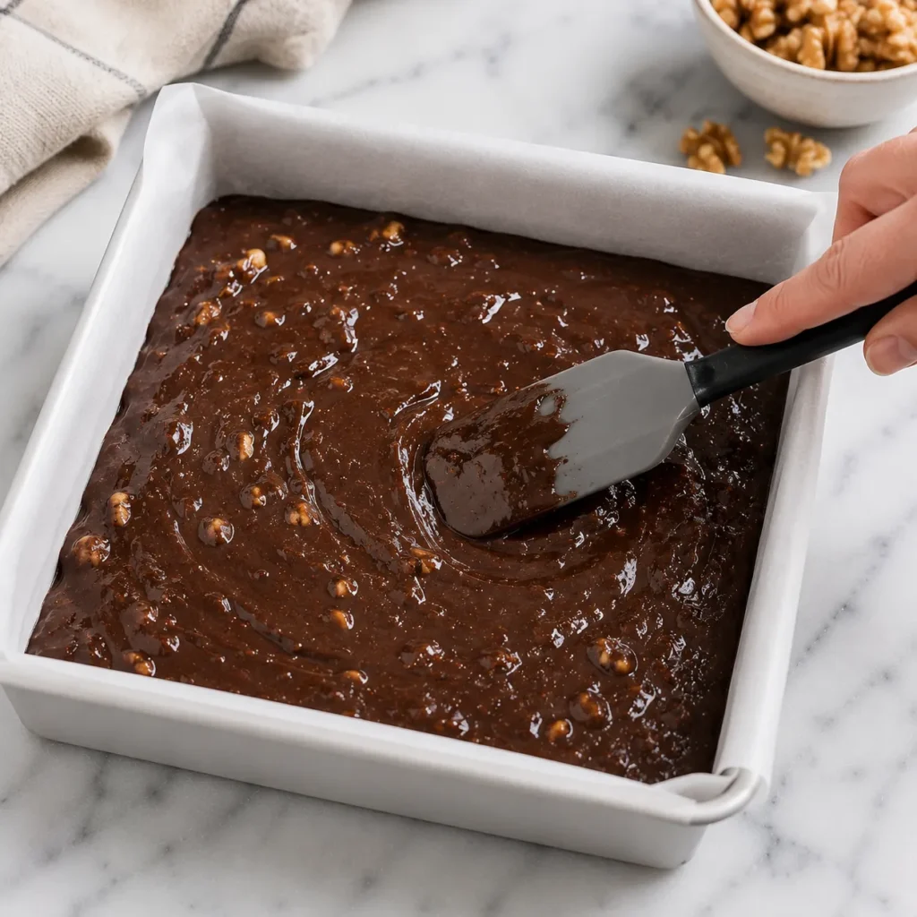 Fudgy Walnut Brownie Recipe for Rich Nutty Chocolate 2 step 80