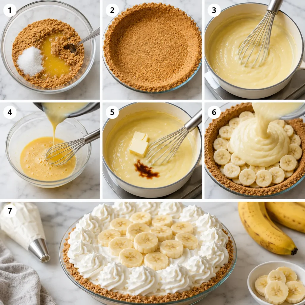 Creamy Banana Cream Pie Recipe for Smooth Classic Dessert 2 step 90