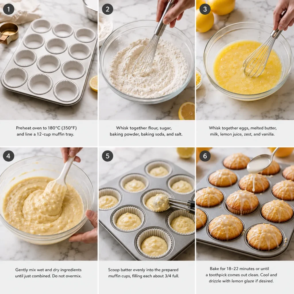Bright Lemon Muffin Recipe for Fresh Citrus Baking 2 step6 15