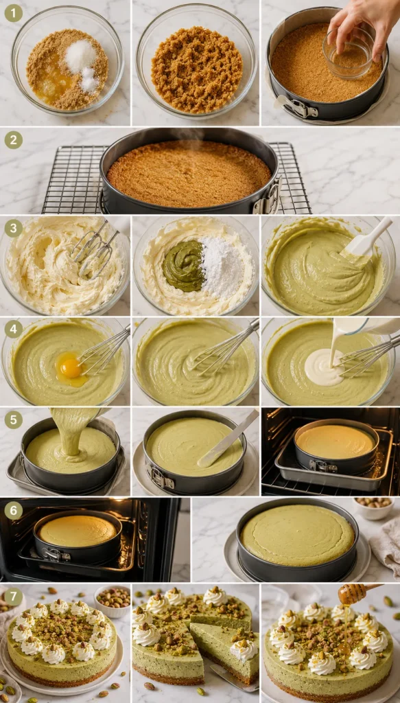 Creamy Pistachio Cheesecake Recipe for Rich Nutty Flavor 2 step6 18