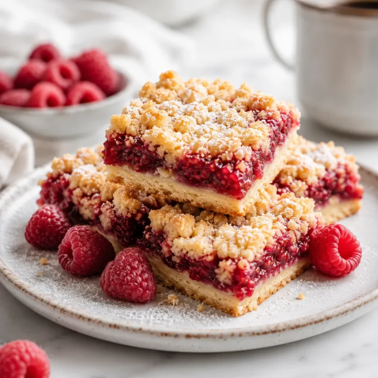 Buttery Raspberry Bars Recipe for Sweet Tart Dessert