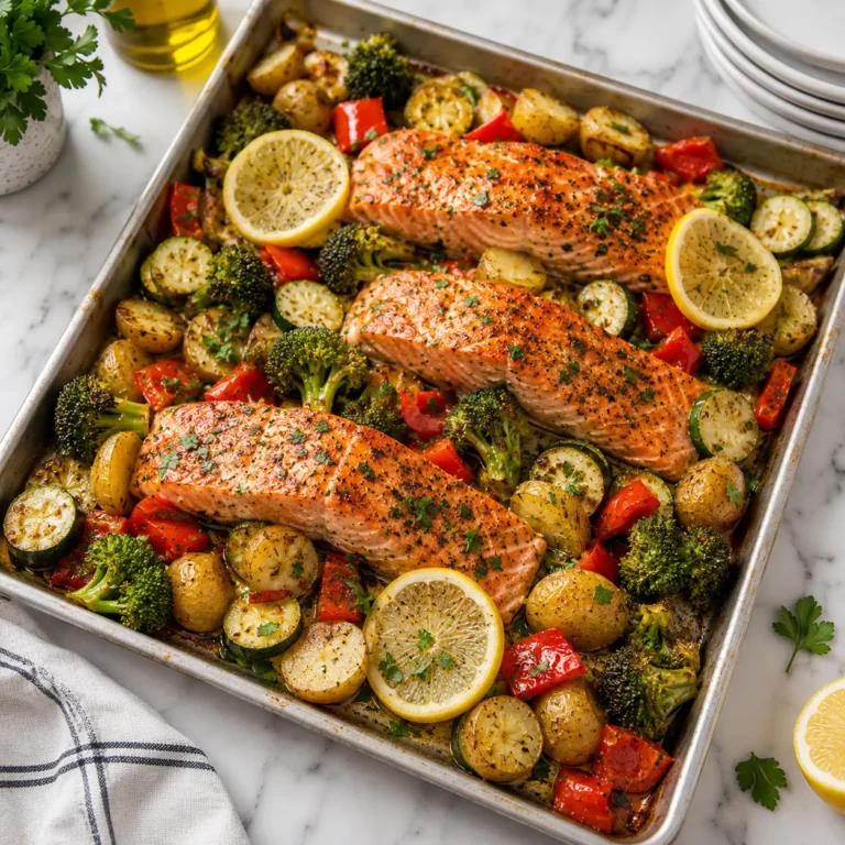 Tender Sheet Pan Salmon Recipe