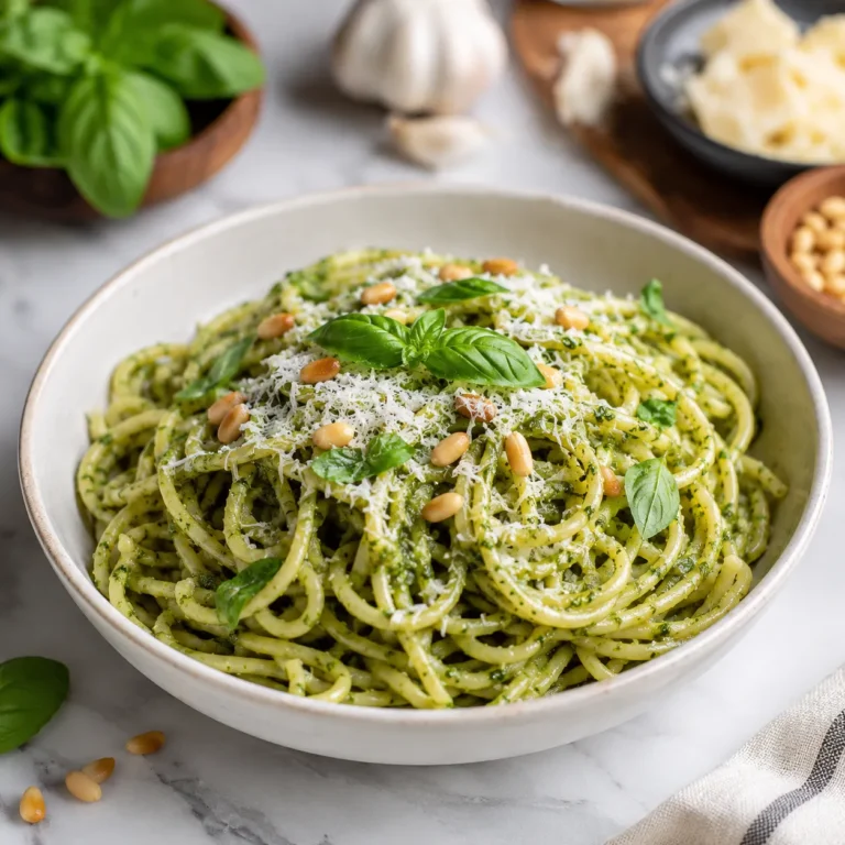 Fresh Pesto Pasta Recipe for Herb Packed Italian Flavor 2 Pesto Pasta Recipe