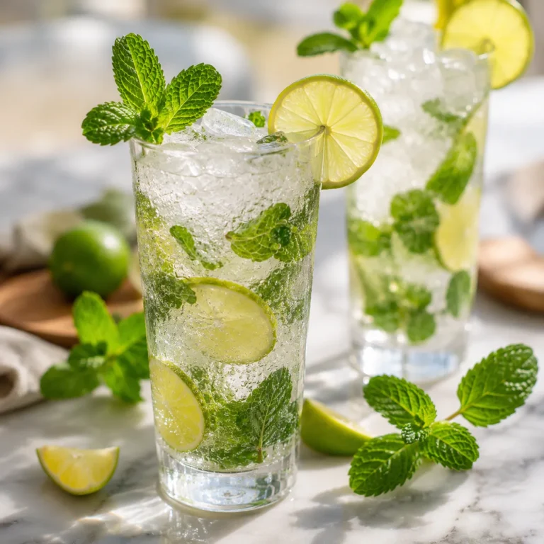 Virgin Mojito Recipe with Fresh Mint