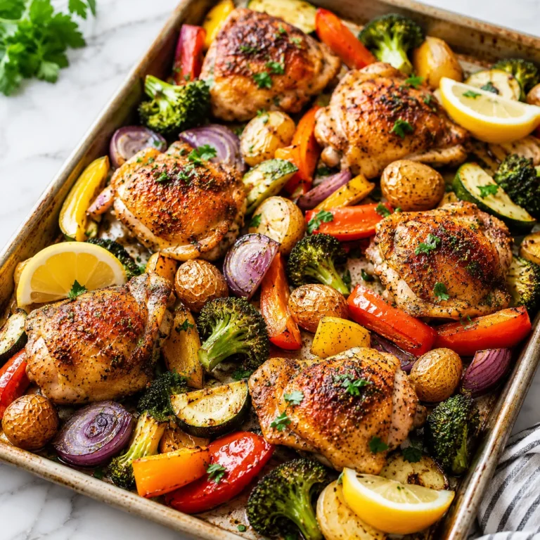 Easy Sheet Pan Chicken and Vegetables Recipe for Flavorful One Pan Meals