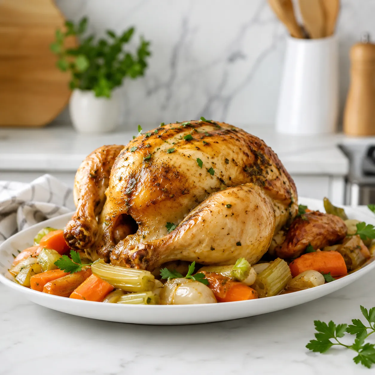 Juicy Crockpot Whole Chicken Recipe