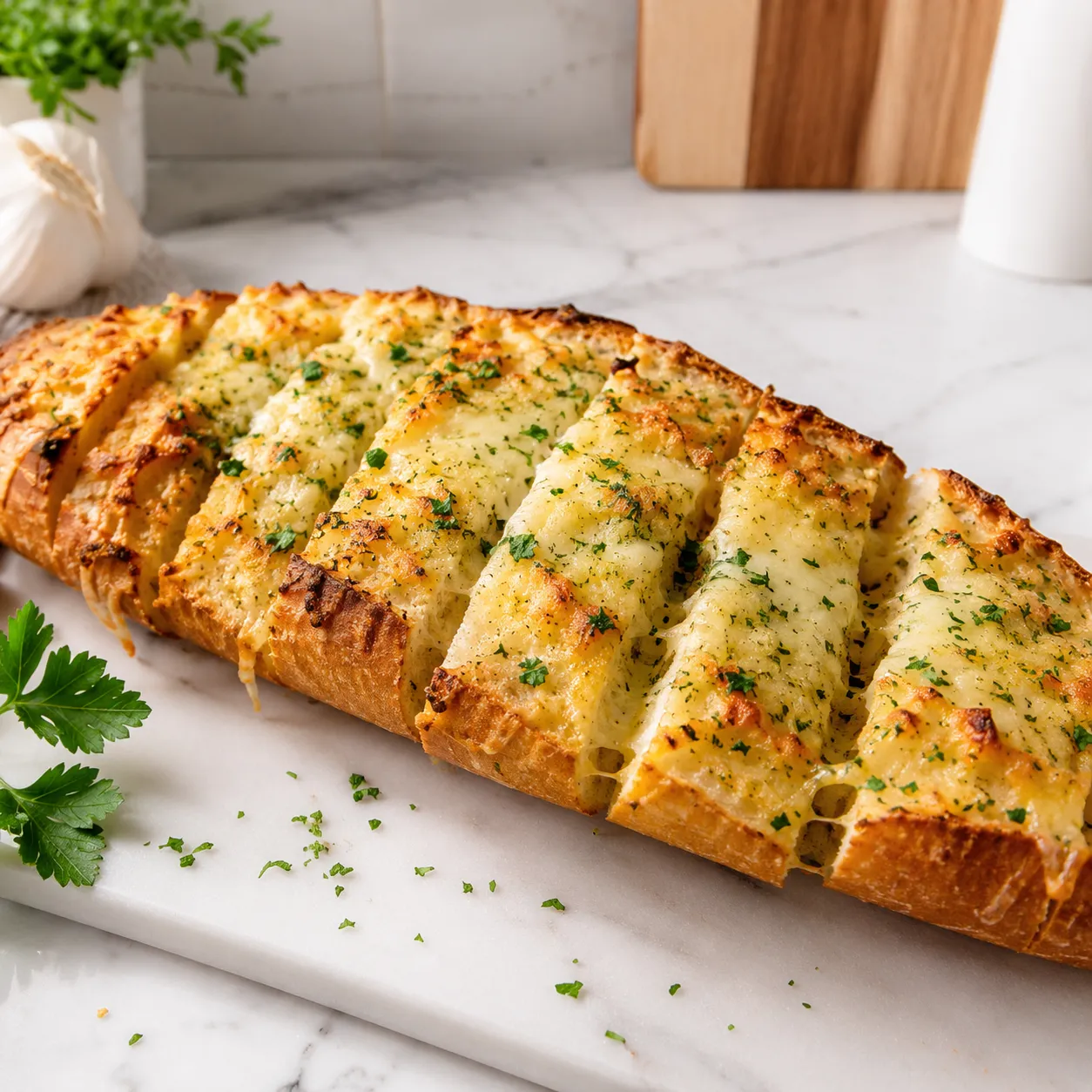 Buttery Garlic Bread Recipe for Crispy Flavorful Slices
