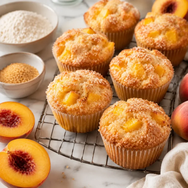 Juicy Peach Muffin Recipe for Soft Summer Baking 2 Juicy Peach Muffin Recipe for Soft Summer Baking