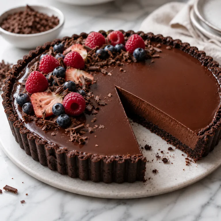 No Bake Chocolate Tart Recipe