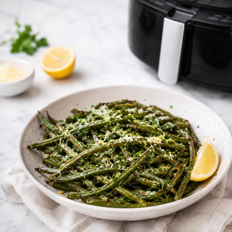 Crispy Air Fryer Green Beans Recipe for Light Roasted Sides 7 Air Fryer Green Beans Recipe