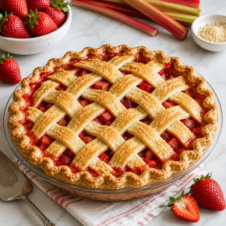 Strawberry Rhubarb Pie Recipe