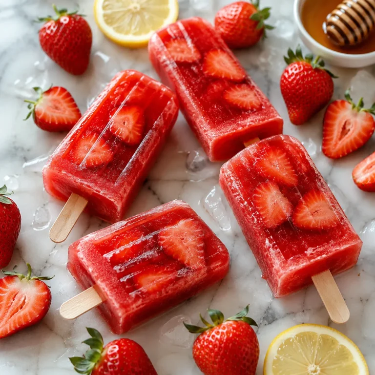 Refreshing Strawberry Popsicle Recipe for Fruity Frozen Treats 4 Strawberry Popsicle Recipe