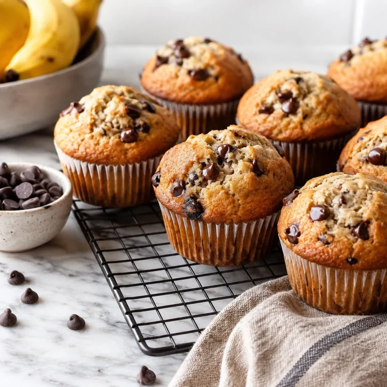 Moist Banana Chocolate Chip Muffin Recipe for Sweet Bakery Style Baking 2 Banana Chocolate Chip Muffin Recipe