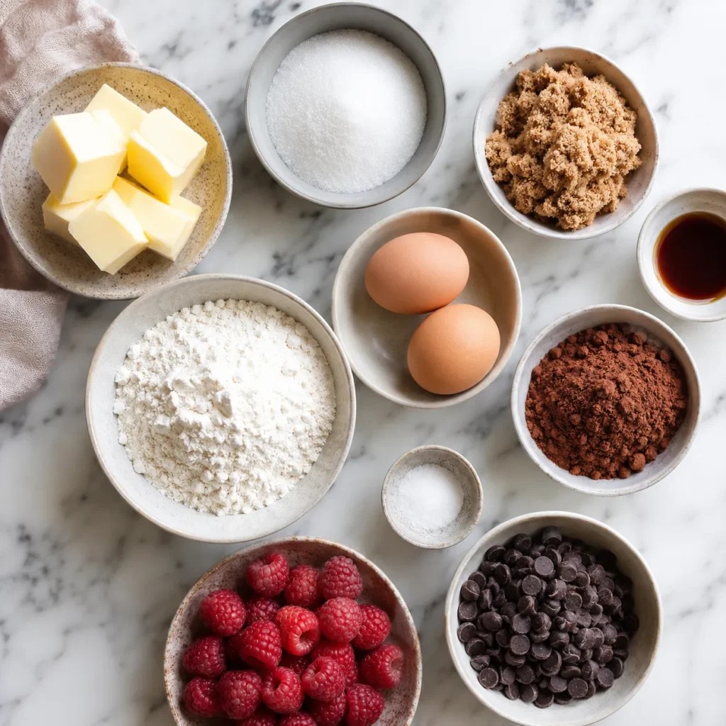 Fudgy Raspberry Brownie Recipe for Rich Berry Chocolate Flavor 1 ingredients 16