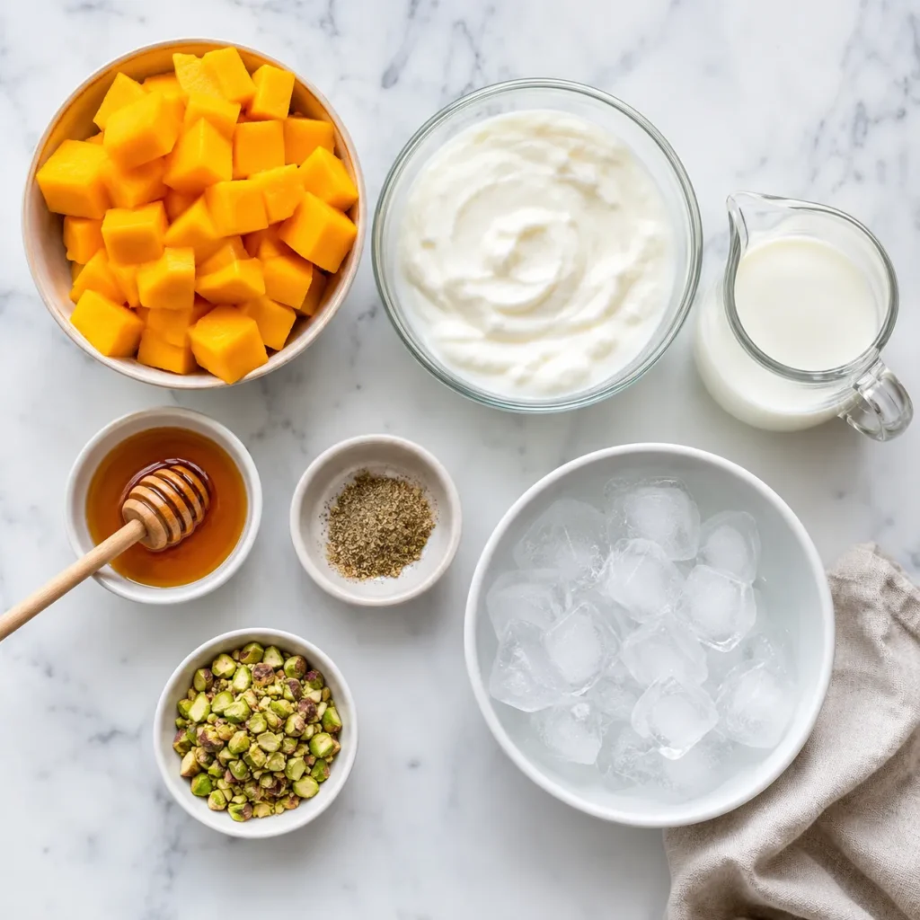 Creamy Mango Lassi Recipe for Refreshing Yogurt Drink 1 ingredients 22