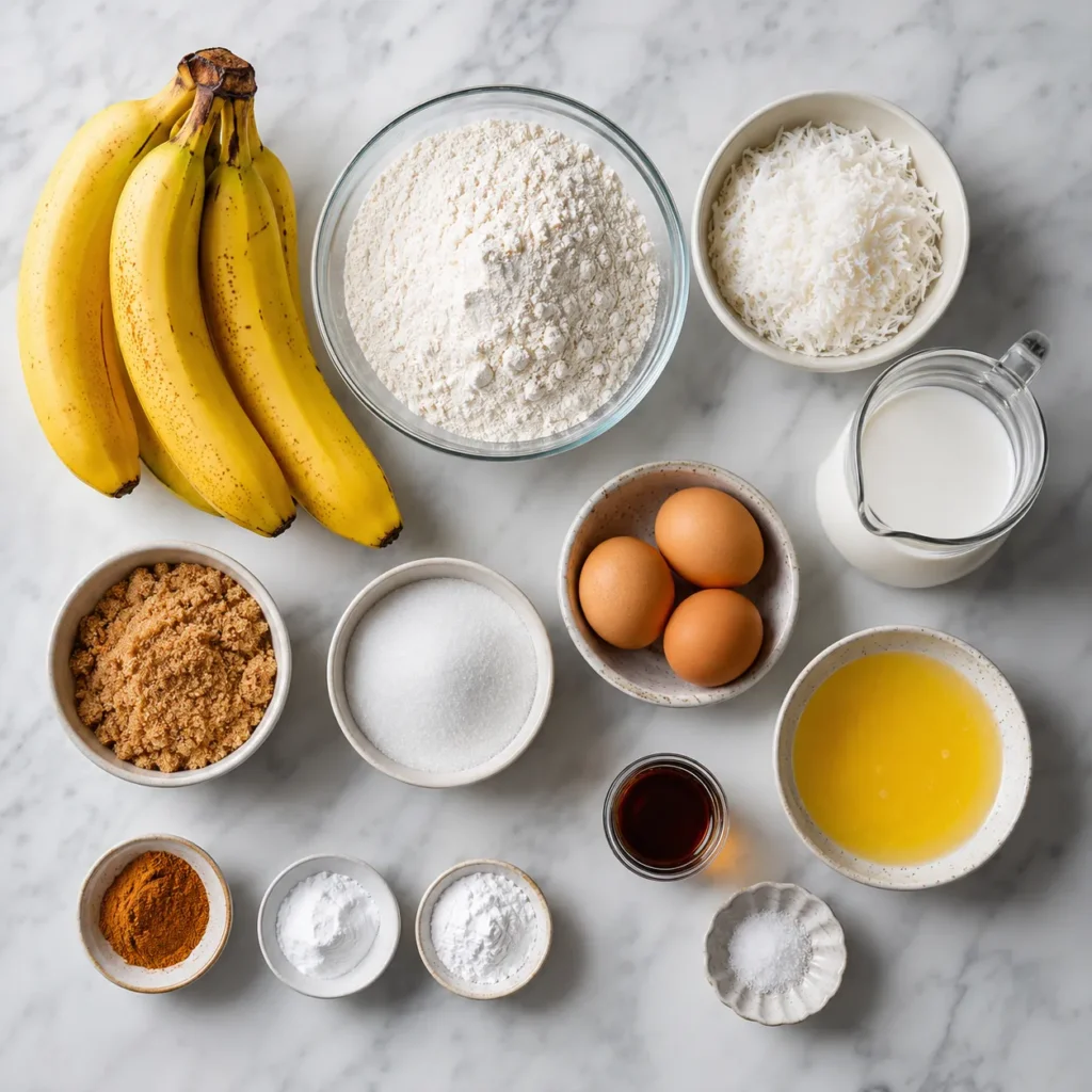 Soft Coconut Banana Bread Recipe for Tropical Homemade Treats 1 ingredients 32