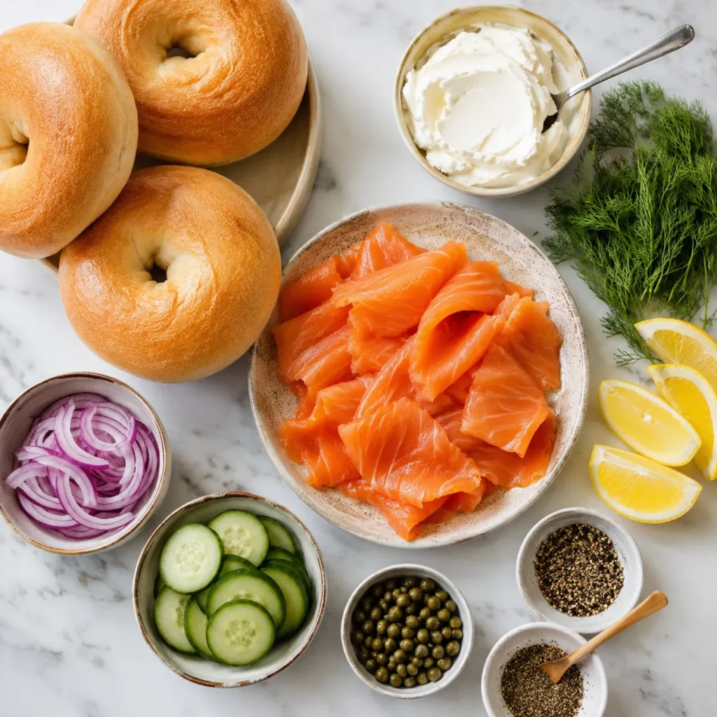 Classic Smoked Salmon Bagel Recipe for Fresh Brunch Flavor 1 ingredients 37