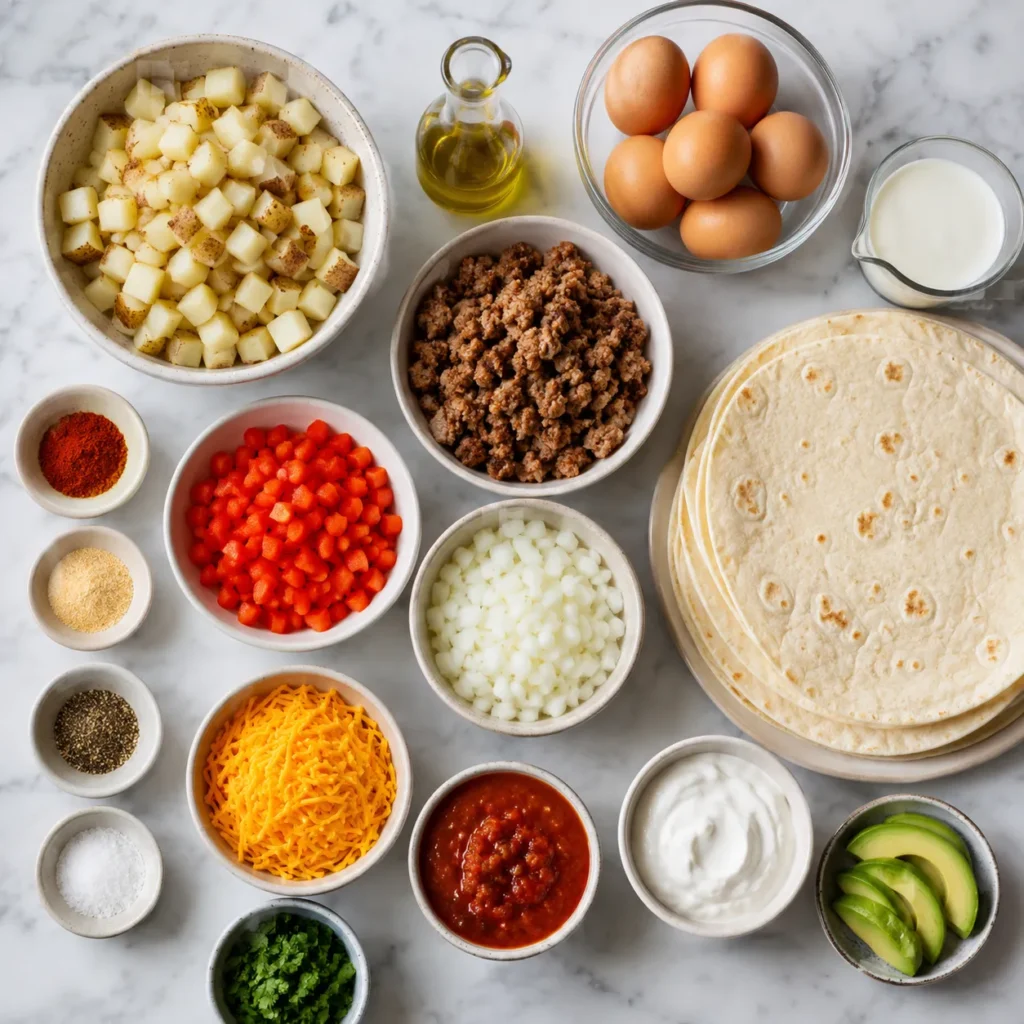 Hearty Breakfast Burrito Recipe for Filling Morning Meals 1 ingredients 58