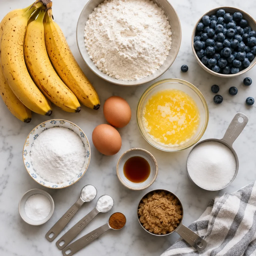 Moist Blueberry Banana Bread Recipe for Sweet Fruity Baking 1 ingredients 61