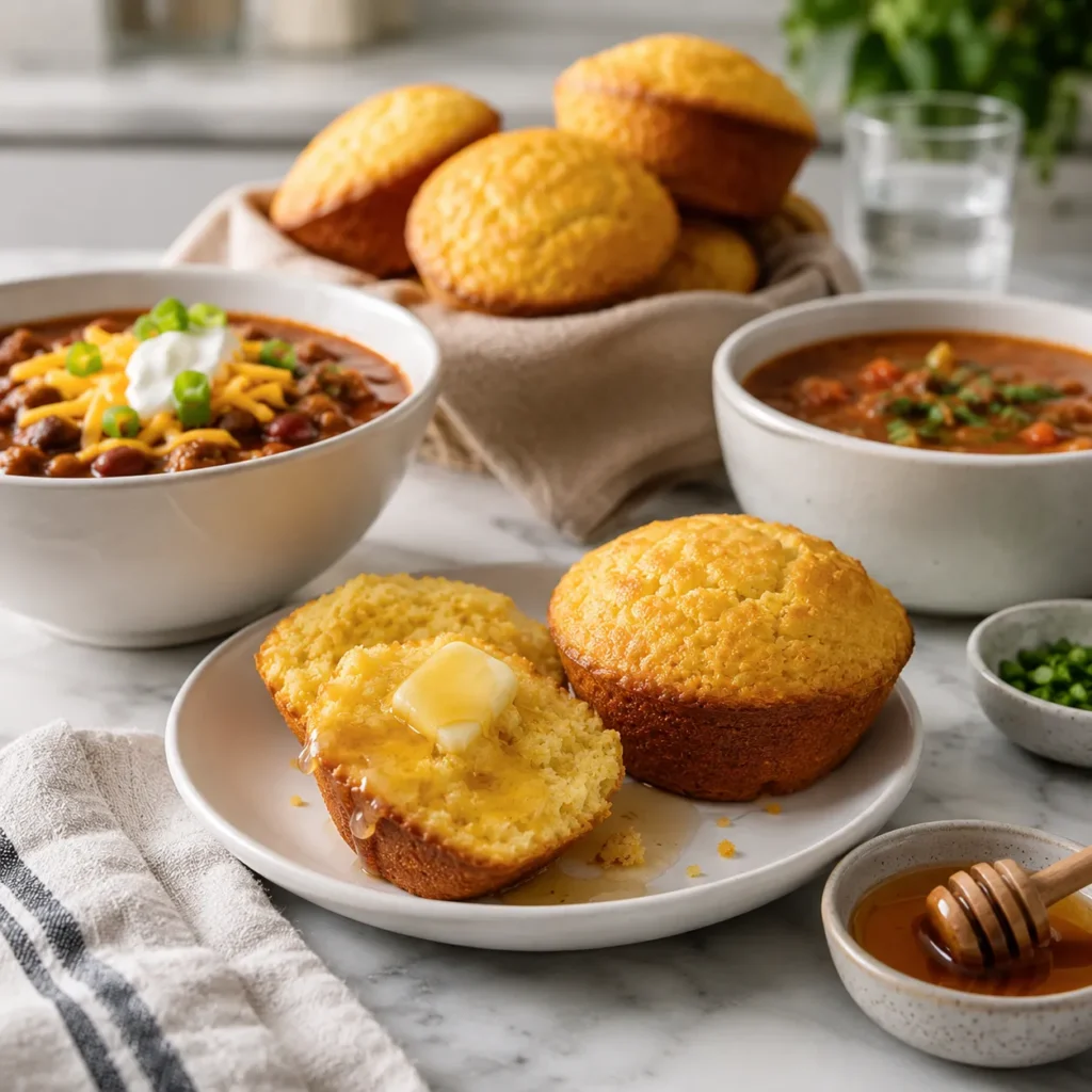 Soft Corn Muffin Recipe for Sweet Golden Baking 3 servings 105