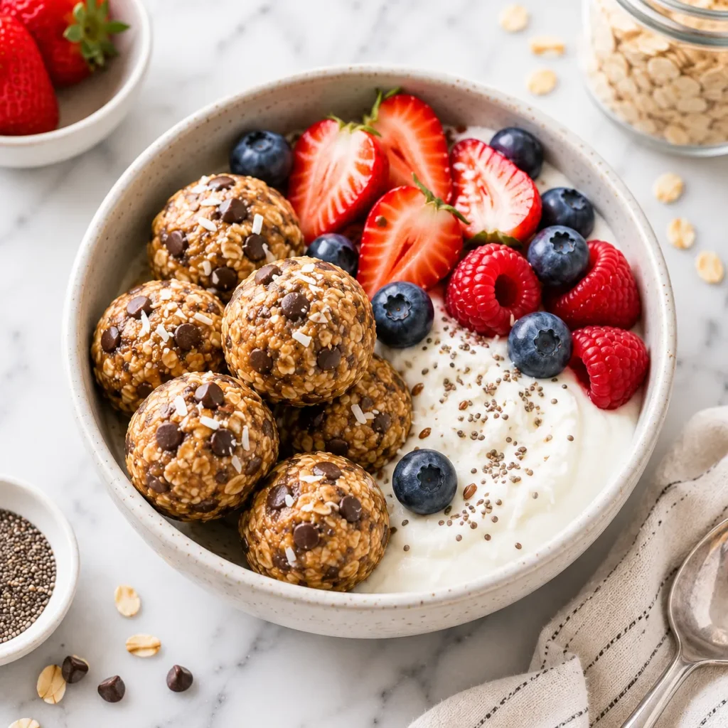 Easy No Bake Energy Balls Recipe for Healthy Snack Bites 3 servings 12
