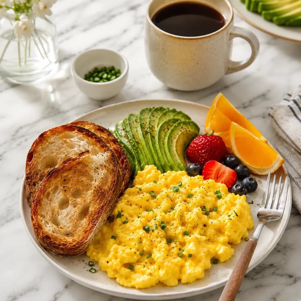 Fluffy Scrambled Eggs Recipe for Easy Breakfast Mornings 3 servings 49
