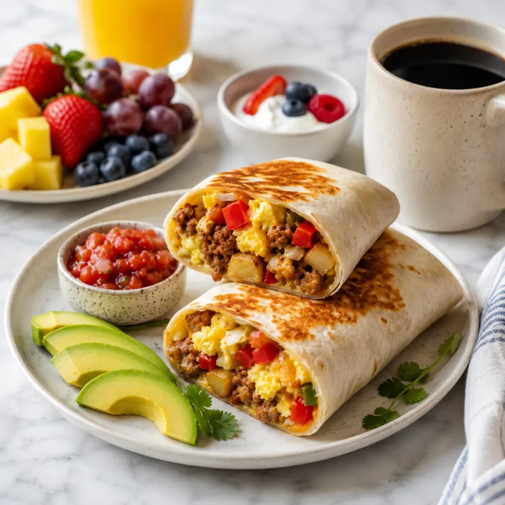 Hearty Breakfast Burrito Recipe for Filling Morning Meals 3 servings 50