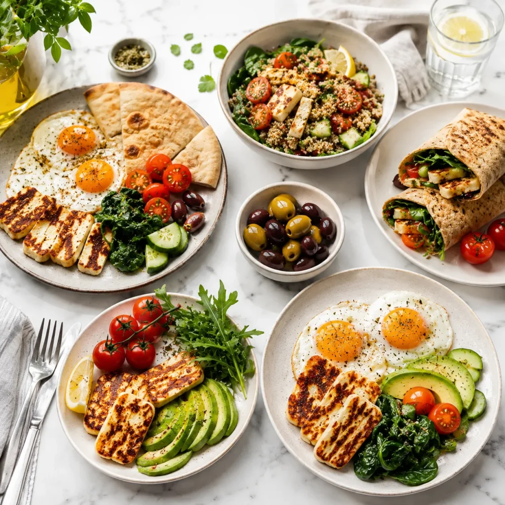 Savory Halloumi Breakfast Recipe for Mediterranean Morning Flavor 3 servings 51