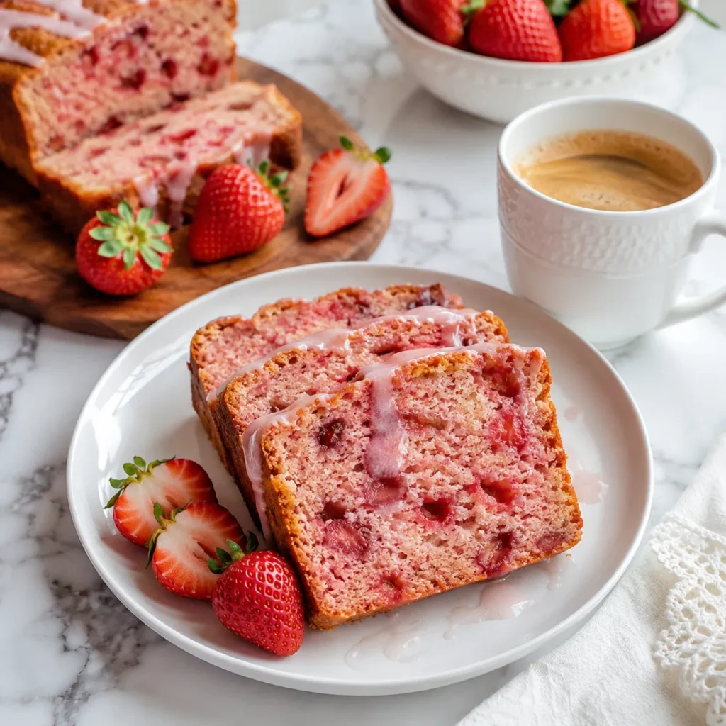 Soft Strawberry Bread Recipe for Fresh Berry Flavor 3 servings 53