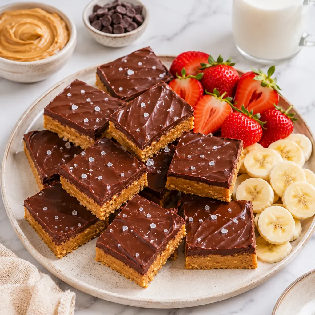 Easy No Bake Peanut Butter Bars Recipe for Sweet Creamy Treats 3 servings 60