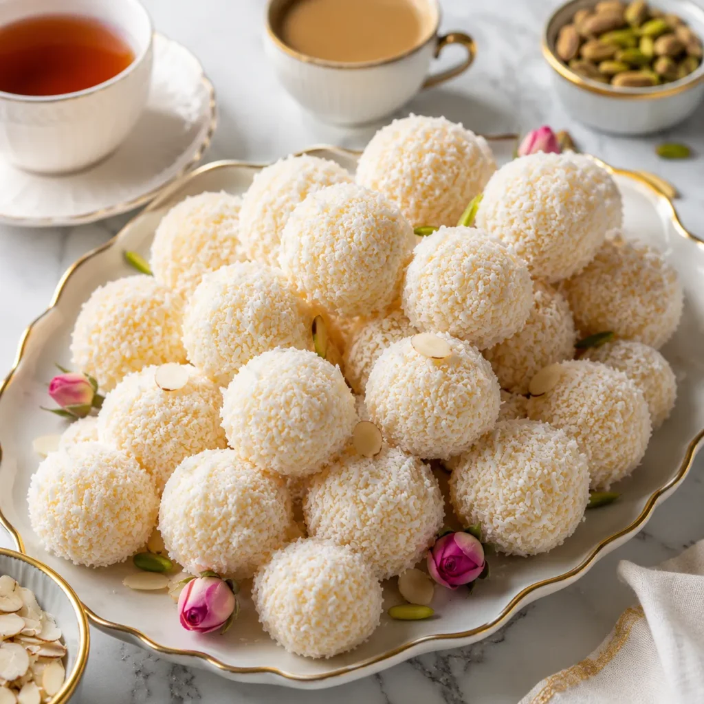 Easy No Bake Coconut Balls Recipe for Bite Sized Sweet Snacks 3 servings 61