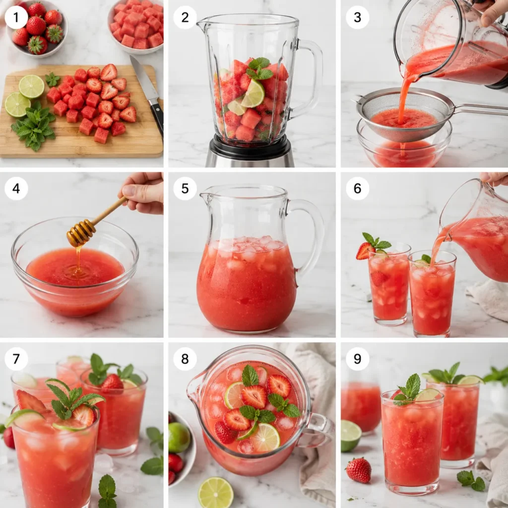 Refreshing Agua Fresca Recipe for Light Fruit Drink 2 step 15