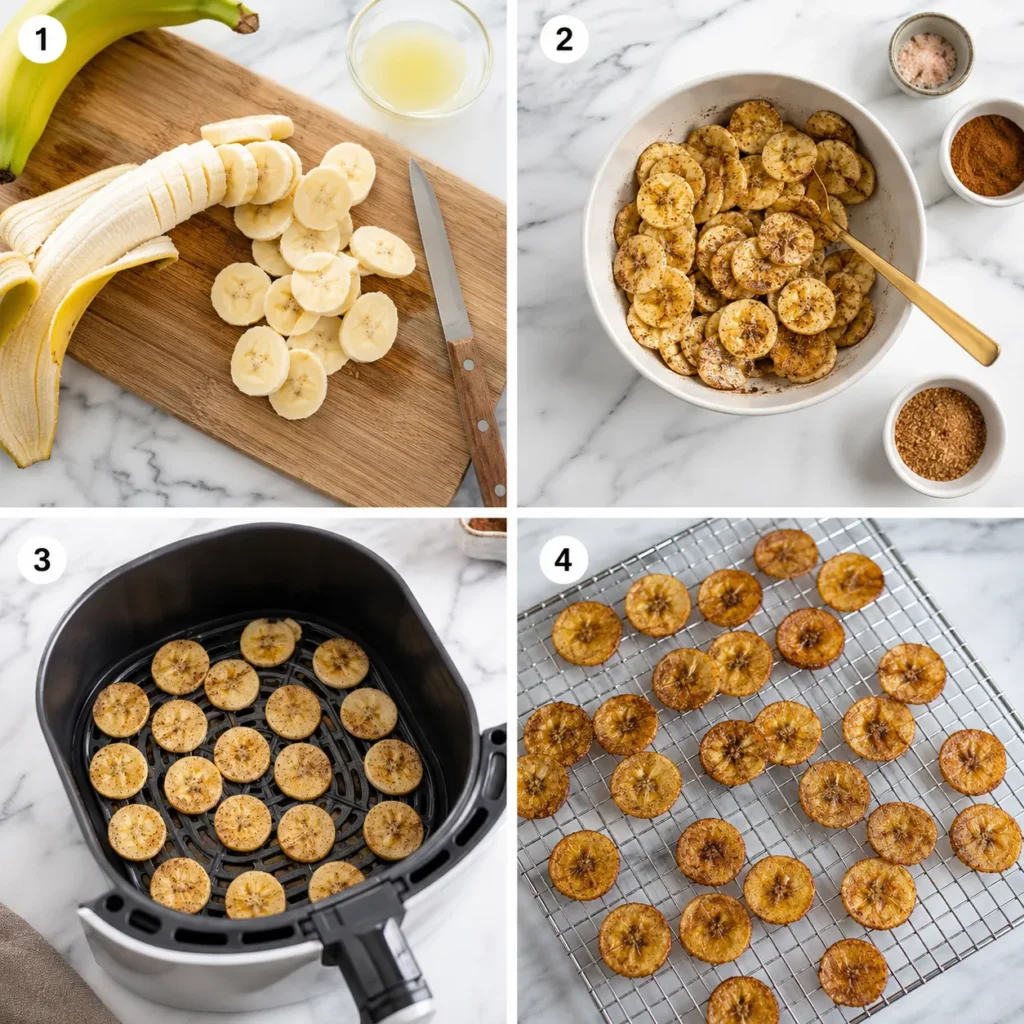 Crispy Air Fryer Banana Chips Recipe for Light Homemade Snacks 2 step 29