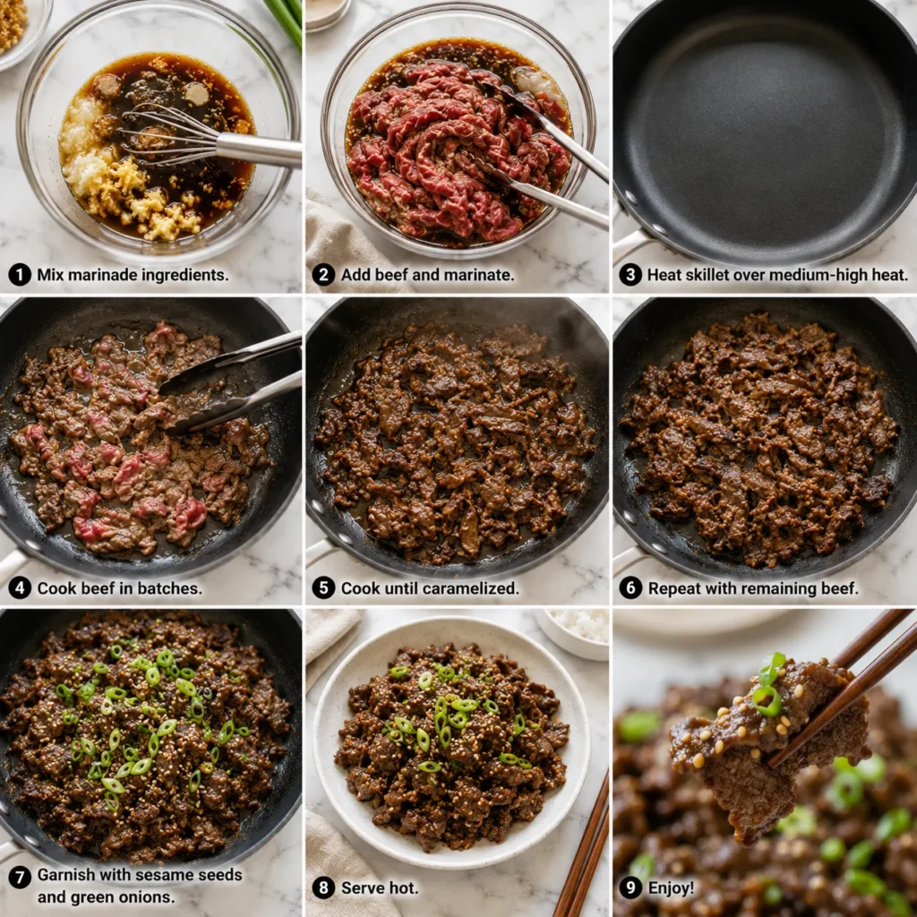 Savory Beef Bulgogi Recipe for Sweet Korean Style Flavor 2 steps 6